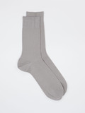 Falke – Rippstricksocken aus Baumwolle grau