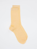 Burlington – Socke aus Baumwolle Gelb Rippstrick