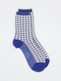 Alto Milano – Knöchelsocken aus Baumwolle Karo
