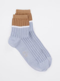 Alto Milano – Sneakersocke aus Baumwolle blau