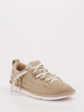UGG – Sneaker aus Veloursleder sandbeige