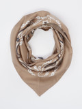 Blui – Dreieckstuch aus Textil Taupe Paisley