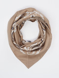 Blui – Dreieckstuch aus Textil Taupe Paisley