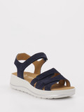 Hartjes – Sandalen aus Veloursleder blau
