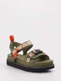 UGG – Trekkingsandalen aus Velour Textil Grün