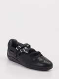 Puma – Mary-Jane-Ballerinas aus Leder schwarz