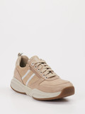XSENSIBLE – Sneaker aus Velour/Leder Beige