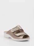 Solidus – Pantolette aus Metallic Roségold
