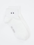 Lua Accessories – Kurzsocken aus Textil Offwhite