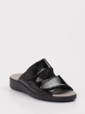 Semler – Pantolette aus Lackleder Schwarz