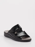 Semler – Pantolette aus Lackleder Schwarz