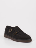 Konstantin Starke – Monkstrap aus Veloursleder braun