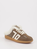 Back 70 – Mule-Sneaker aus Velour/Leder Braun
