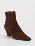 Konstantin Starke – Stiefelette aus Veloursleder Braun