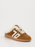 Back 70 – Sabot aus Veloursleder braun