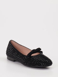 Andrea Puccini – Ballerinas aus Leder schwarz Strass