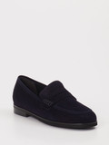 Konstantin Starke – Slipper aus Veloursleder Blau