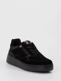 Gabor - Sneaker aus Veloursleder in schwarz