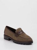 Ara – Loafer aus Veloursleder Taupe