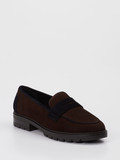 Ara – Loafer aus Veloursleder Braun Chunky-Sohle