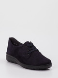 Semler – Schnürschuhe aus Veloursleder Blau