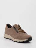 Semler – Sneaker aus Veloursleder Taupe