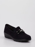 Semler - Slipper Judith aus Veloursleder in blau