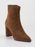 Konstantin Starke – Stiefelette aus Veloursleder Braun