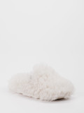 Verbenas – Hausschuhe aus Fell Beige