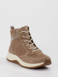 Ganter - Schnürstiefelette aus Veloursleder