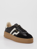 Gant - Sneaker aus Velour/Leder in schwarz