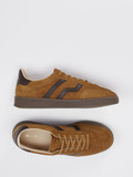 Gant – Sneaker aus Velour/Leder Braun