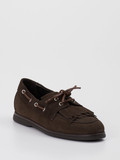 Andrea Puccini – Bootsschuhe aus Veloursleder braun