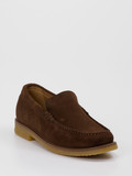 Boss – Loafer aus Veloursleder Braun