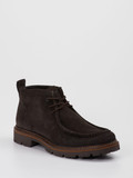 Sioux – Schnürstiefeletten aus Veloursleder braun