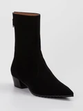Konstantin Starke – Stiefelette aus Veloursleder schwarz