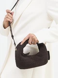 Les Visionnaires - Mini Tasche aus Flechtleder
