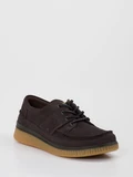 Ecco - Schnürschuh aus Veloursleder in braun