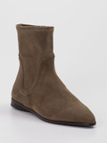 Truman's – Stiefelette aus Veloursleder taupebraun