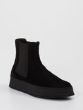 Truman's – Chelsea Boots aus Veloursleder Schwarz