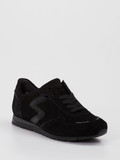 Semler – Sneaker aus Veloursleder Schwarz