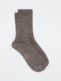 Alto Milano – Socke aus Strick taupe glitzernd