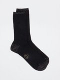 Alto Milano – Socke aus Textilstrick Schwarz