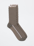 Alto Milano – Crew-Socken aus Textil Taupe