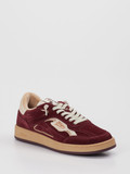 MRP – Sneaker aus Veloursleder Bordeaux Creme