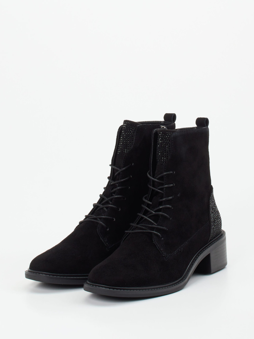 Schnürstiefelette schwarz 1725009010102