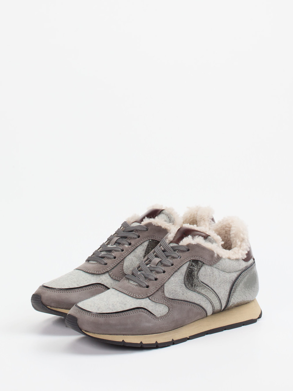 Schnürstiefelette grau 1803450000102
