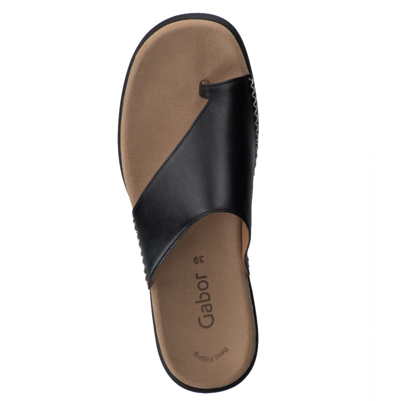 Zehentrenner-Pantolette schwarz 1121009005907