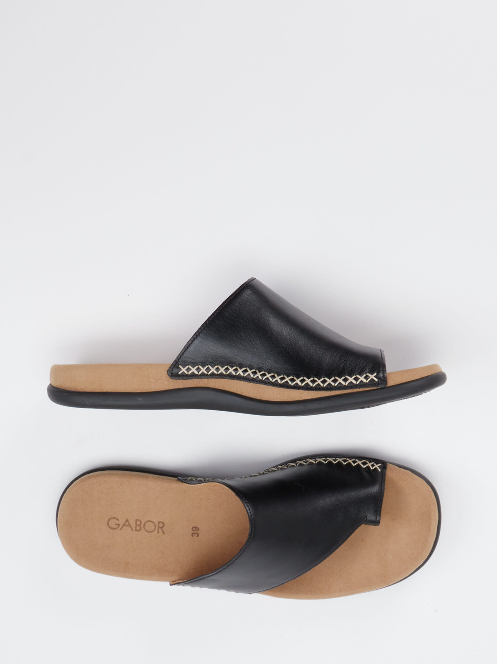 Zehentrenner-Pantolette schwarz 1121009005904