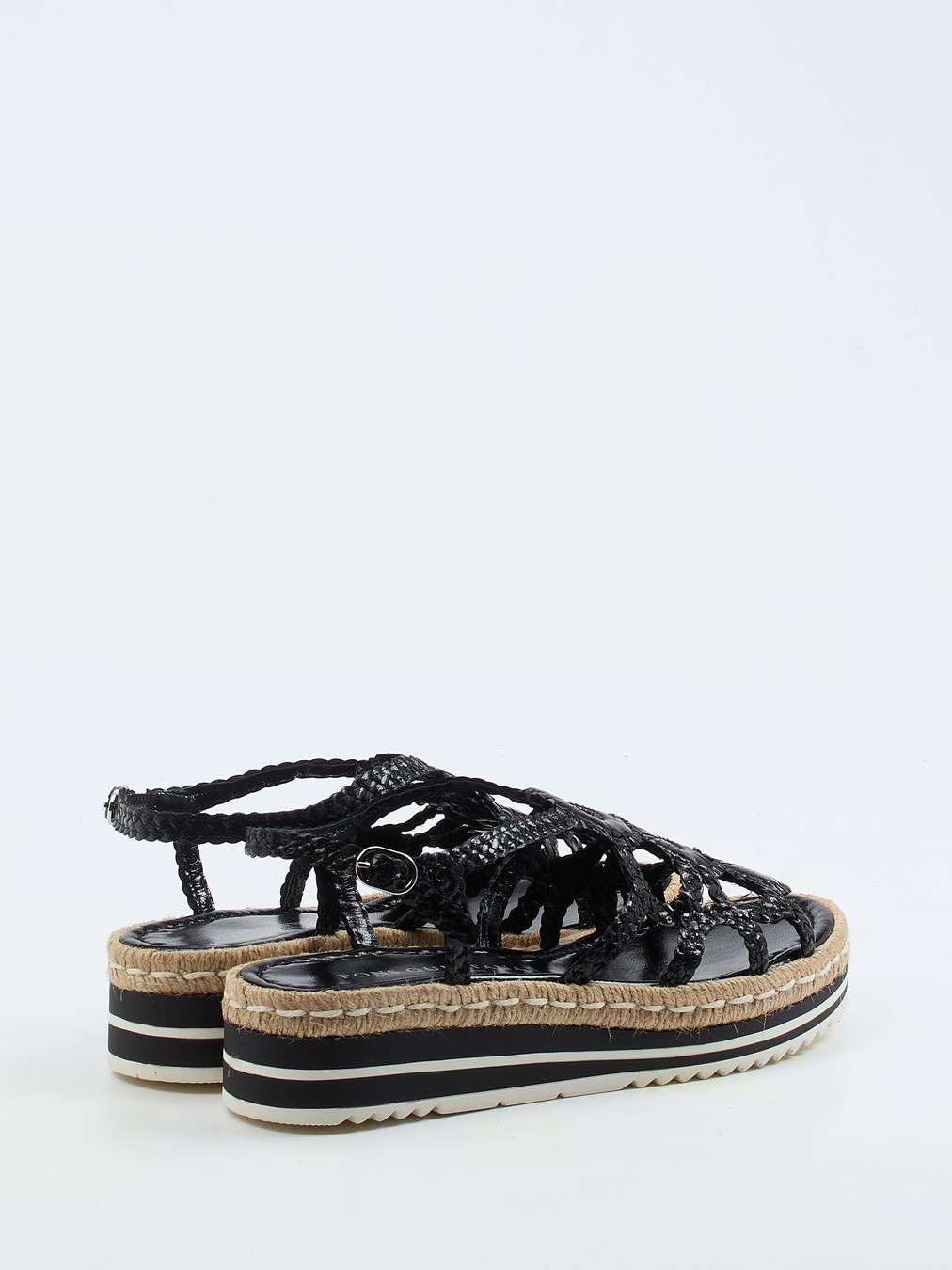 Plateau-Sandale schwarz 1255009000203